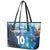 Custom Argentina Football Leather Tote Bag La Albiceleste Marble Sky Version
