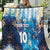 Custom Argentina Football Quilt La Albiceleste Marble Sky Version