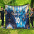 Custom Argentina Football Quilt La Albiceleste Marble Sky Version
