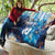 Custom Argentina Football Quilt La Albiceleste Marble Sky Version