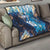 Custom Argentina Football Quilt La Albiceleste Marble Sky Version