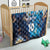 Custom Argentina Football Quilt La Albiceleste Marble Sky Version