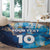 Custom Argentina Football Round Carpet La Albiceleste Marble Sky Version