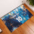 Custom Argentina Football Rubber Doormat La Albiceleste Marble Sky Version