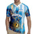 Custom Argentina Football Rugby Jersey La Albiceleste Marble Sky Version