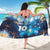 Custom Argentina Football Sarong La Albiceleste Marble Sky Version