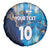 Custom Argentina Football Spare Tire Cover La Albiceleste Marble Sky Version