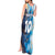Custom Argentina Football Tank Maxi Dress La Albiceleste Marble Sky Version