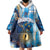 Custom Argentina Football Wearable Blanket Hoodie La Albiceleste Marble Sky Version