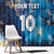 Custom Argentina Football Window Curtain La Albiceleste Marble Sky Version