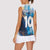 Custom Argentina Football Women Sleeveless Polo Shirt La Albiceleste Marble Sky Version