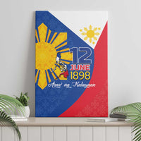 Philippines Independence Day Canvas Wall Art Araw ng Kalayaan Polynesian Sun and YAKAN Pattern