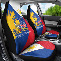 Philippines Independence Day Car Seat Cover Araw ng Kalayaan Polynesian Sun and YAKAN Pattern