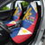 Philippines Independence Day Car Seat Cover Araw ng Kalayaan Polynesian Sun and YAKAN Pattern