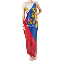 Philippines Independence Day Family Matching Tank Maxi Dress and Hawaiian Shirt Araw ng Kalayaan Polynesian Sun and YAKAN Pattern