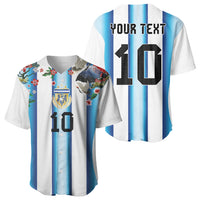 Custom Argentina Football Baseball Jersey Blokecore-La Albiceleste with Japanese Culture Embroidery Effect