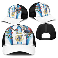 Argentina Football Baseball Net Cap Blokecore-La Albiceleste with Japanese Culture Embroidery Effect
