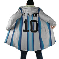 Custom Argentina Football Cloak Blokecore-La Albiceleste with Japanese Culture Embroidery Effect