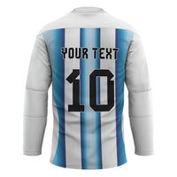 Custom Argentina Football Hockey Jersey Blokecore-La Albiceleste with Japanese Culture Embroidery Effect