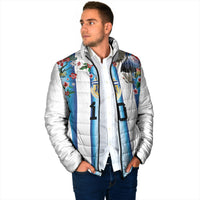 Custom Argentina Football Padded Jacket Blokecore-La Albiceleste with Japanese Culture Embroidery Effect