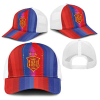 Spain Football Baseball Net Cap Blaugrana Mosaic-Inspired Barcelona Architecture