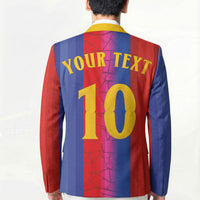 Custom Spain Football Blazer Blaugrana Mosaic-Inspired Barcelona Architecture