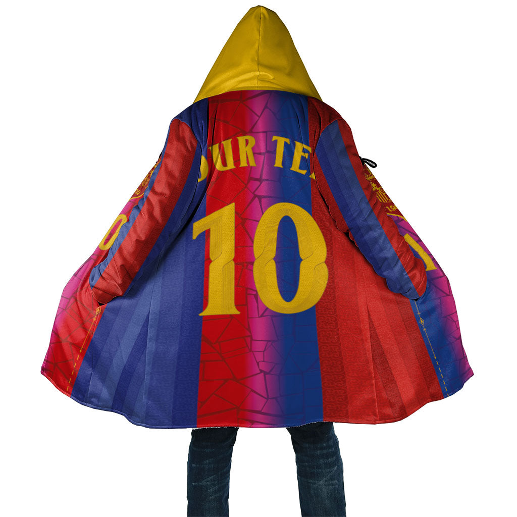 Custom Spain Football Cloak Blaugrana Mosaic-Inspired Barcelona Architecture