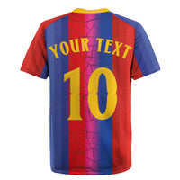 Custom Spain Football Rugby Jersey Blaugrana Mosaic-Inspired Barcelona Architecture
