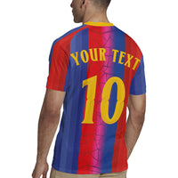 Custom Spain Football Rugby Jersey Blaugrana Mosaic-Inspired Barcelona Architecture