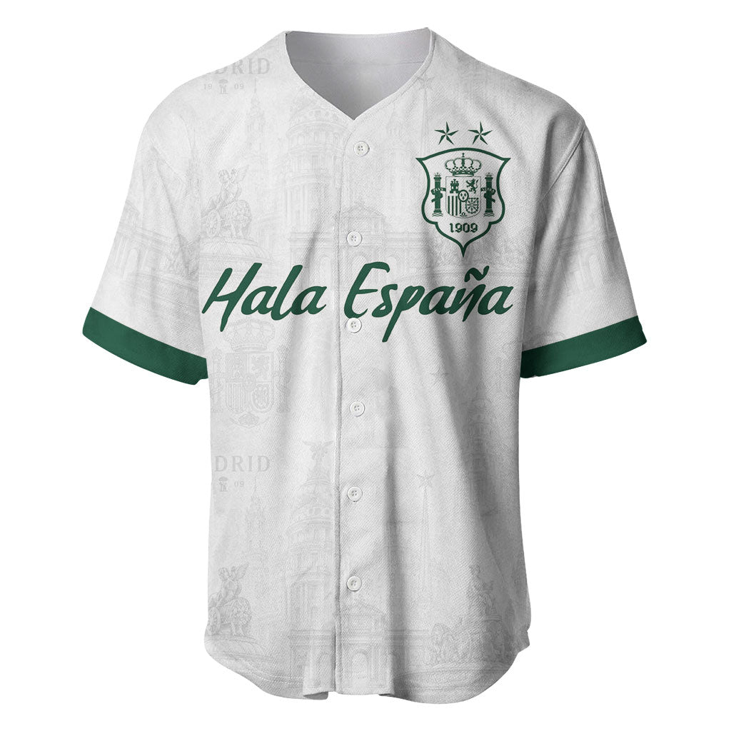 Custom Spain Football Baseball Jersey Royal Madrid-Hala Espana