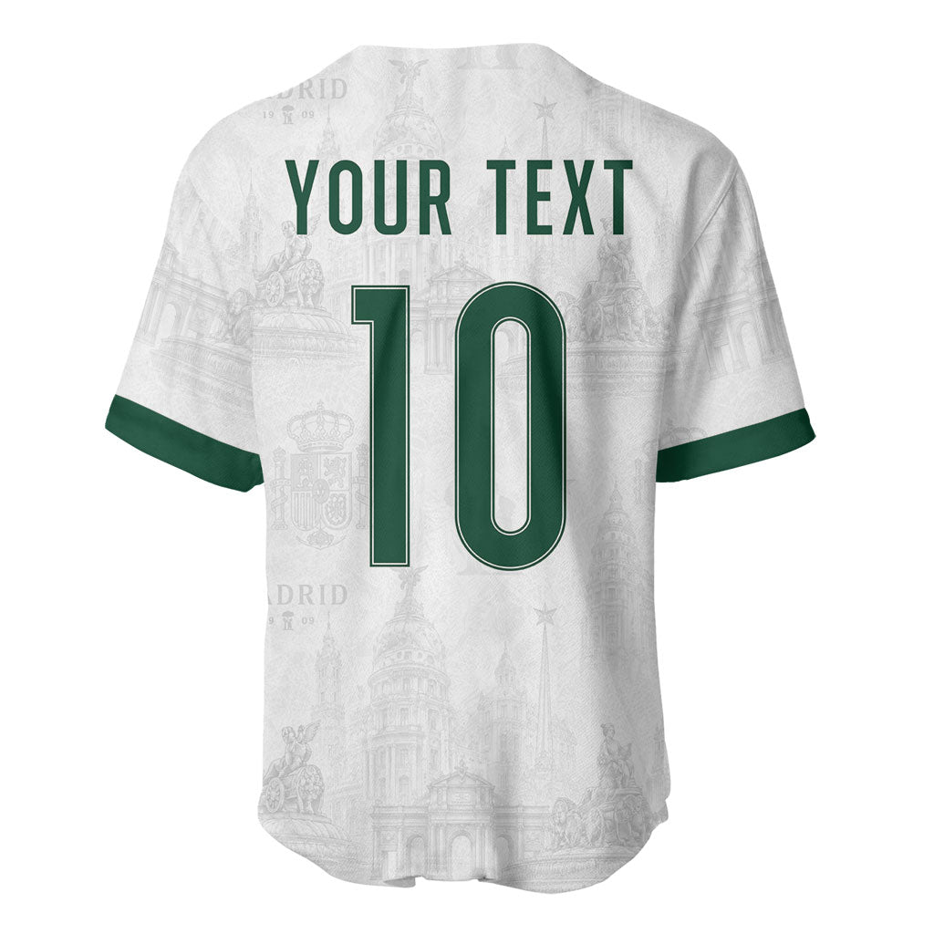 Custom Spain Football Baseball Jersey Royal Madrid-Hala Espana