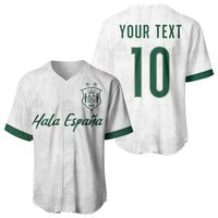 Custom Spain Football Baseball Jersey Royal Madrid-Hala Espana