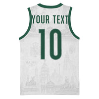 Custom Spain Football Basketball Jersey Royal Madrid-Hala Espana
