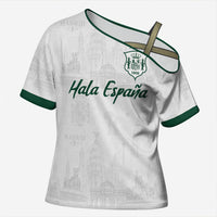 Custom Spain Football Cross Shoulder Shirt Royal Madrid-Hala Espana