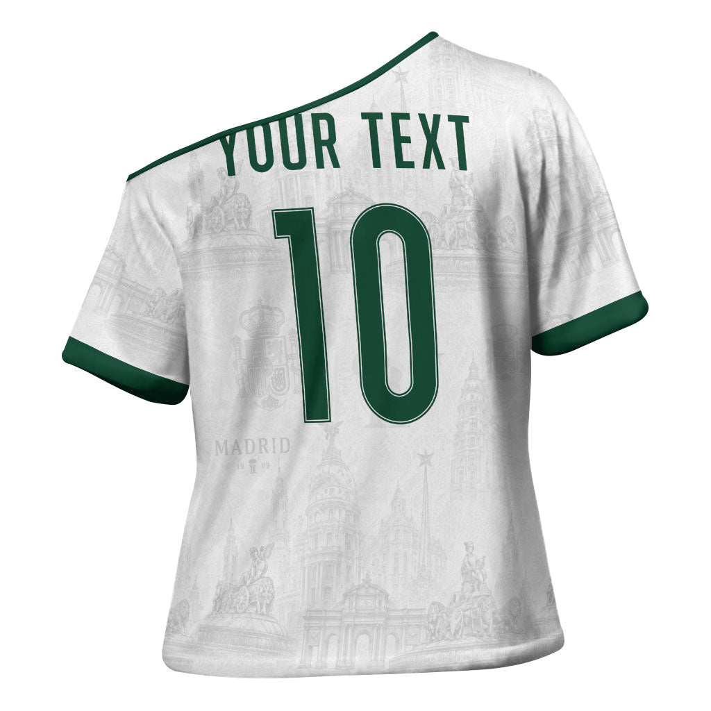 Custom Spain Football Cross Shoulder Shirt Royal Madrid-Hala Espana