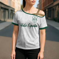 Custom Spain Football Cross Shoulder Shirt Royal Madrid-Hala Espana