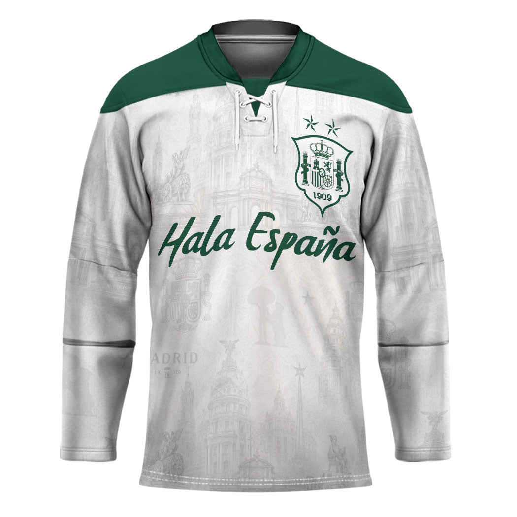 Custom Spain Football Hockey Jersey Royal Madrid-Hala Espana
