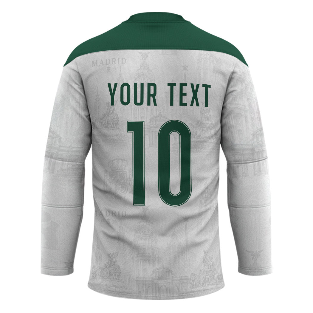 Custom Spain Football Hockey Jersey Royal Madrid-Hala Espana