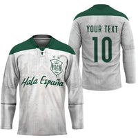 Custom Spain Football Hockey Jersey Royal Madrid-Hala Espana