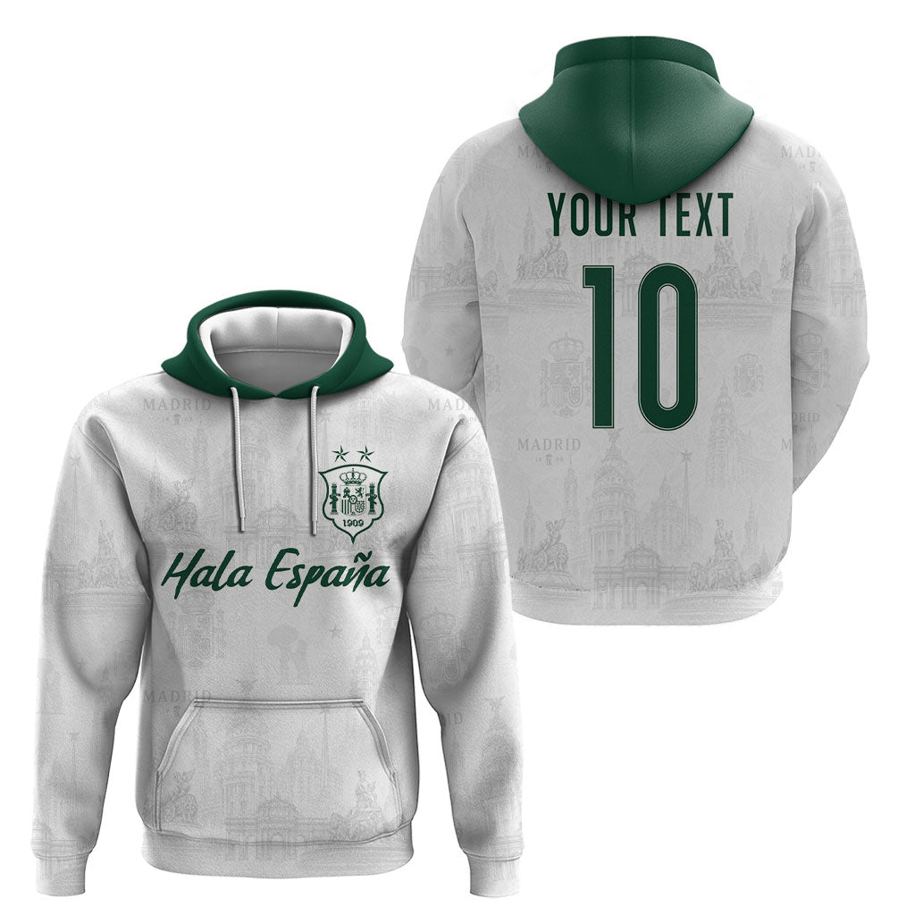 Custom Spain Football Hoodie Royal Madrid-Hala Espana