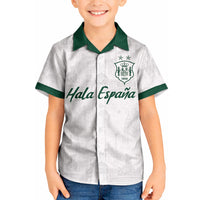 Custom Spain Football Kid Hawaiian Shirt Royal Madrid-Hala Espana