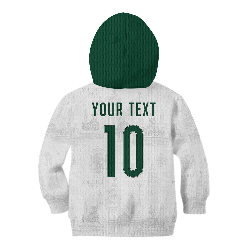 Custom Spain Football Kid Hoodie Royal Madrid-Hala Espana