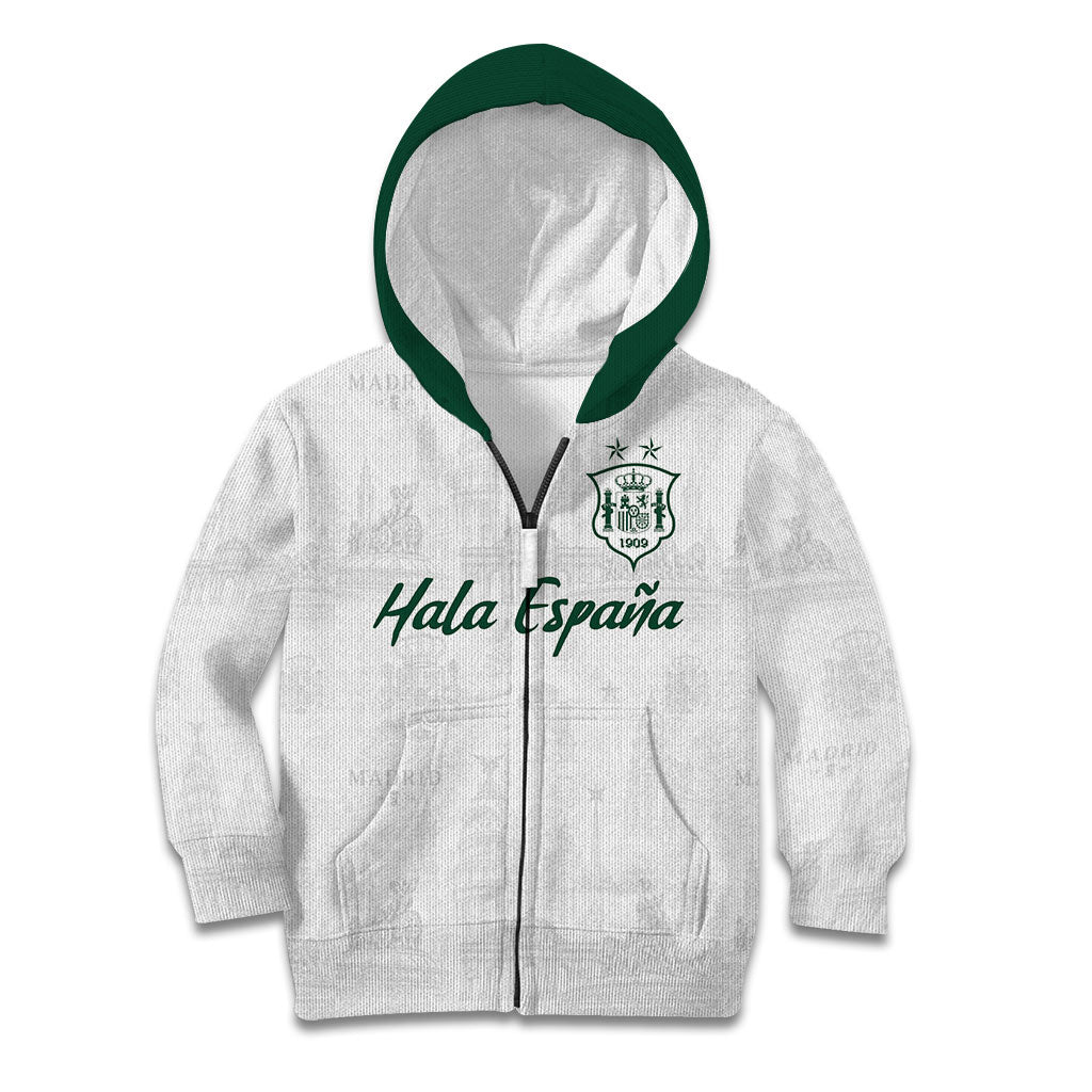 Custom Spain Football Kid Hoodie Royal Madrid-Hala Espana