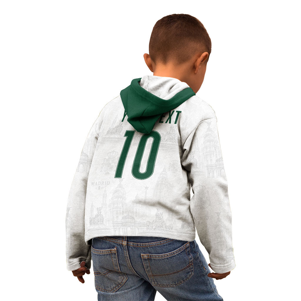Custom Spain Football Kid Hoodie Royal Madrid-Hala Espana