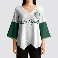 Custom Spain Football Kimono Sleeve Blouse Royal Madrid-Hala Espana