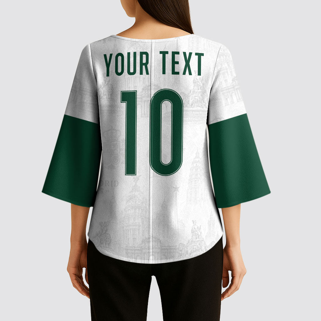 Custom Spain Football Kimono Sleeve Blouse Royal Madrid-Hala Espana
