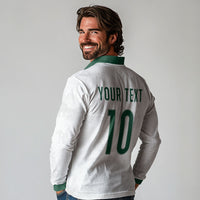 Custom Spain Football Long Sleeve Polo Shirt Royal Madrid-Hala Espana