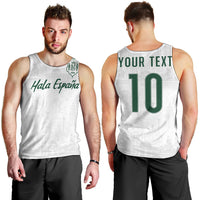 Custom Spain Football Men Tank Top Royal Madrid-Hala Espana