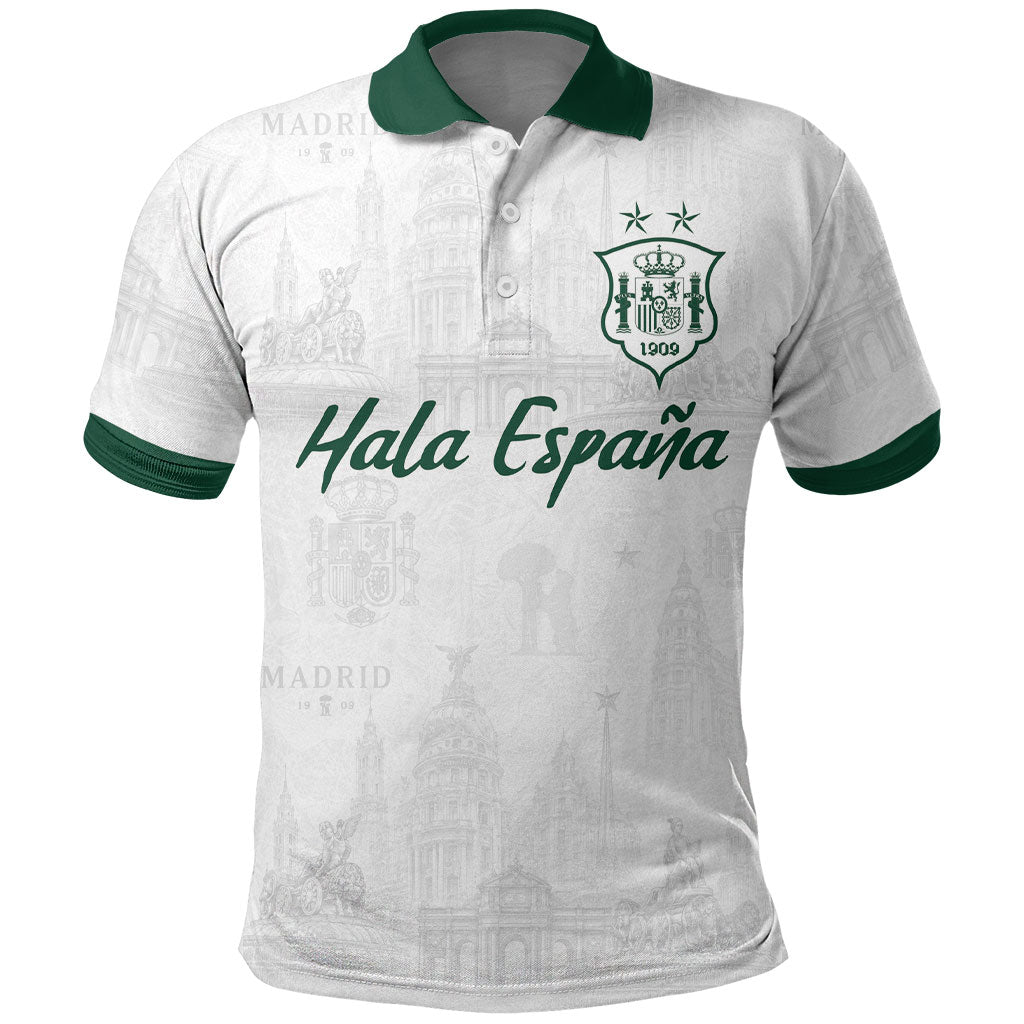 Custom Spain Football Polo Shirt Royal Madrid-Hala Espana