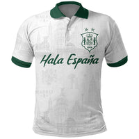 Custom Spain Football Polo Shirt Royal Madrid-Hala Espana